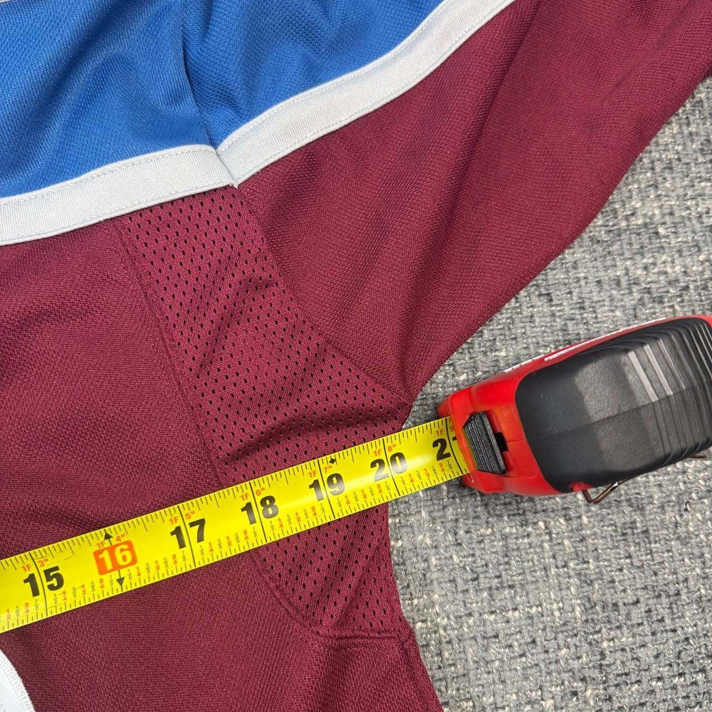 NHL Colorado Avalanche Hockey Jersey Youth L/XL Burgundy Blue Embroidered Logo - Picture 14 of 14